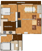 Apartmán č. 1 - půdorys